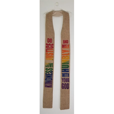 Love Kindness - rainbow clergy stole