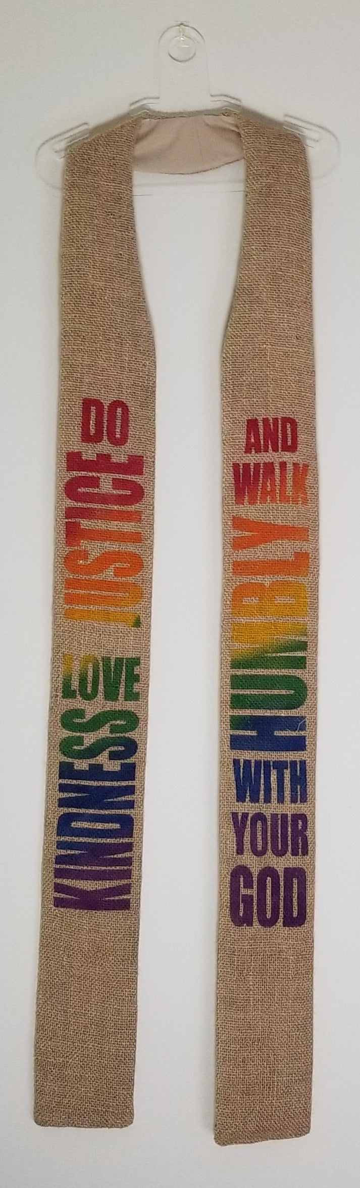 Love Kindness - rainbow clergy stole
