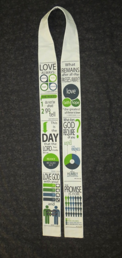 Infographics of the Bible Clergy Stole