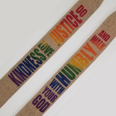 Love Kindness - rainbow clergy stole